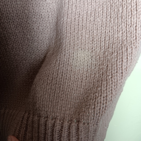 Shein pink cardigan sweater with floral and pockets. Size small over sized - Picture 4 of 6